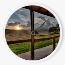 Cabin Sunset 10 inch wall clock