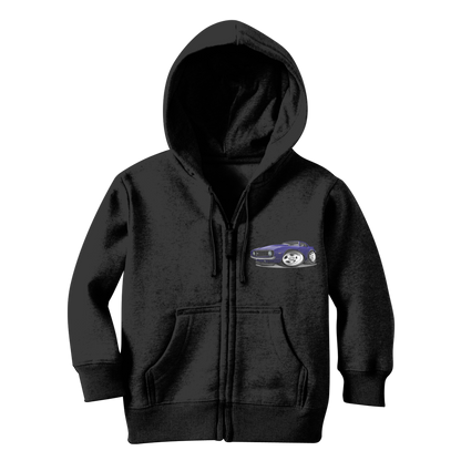 1st Generation Purple Camaro Classic Kids Zip Hoodie
