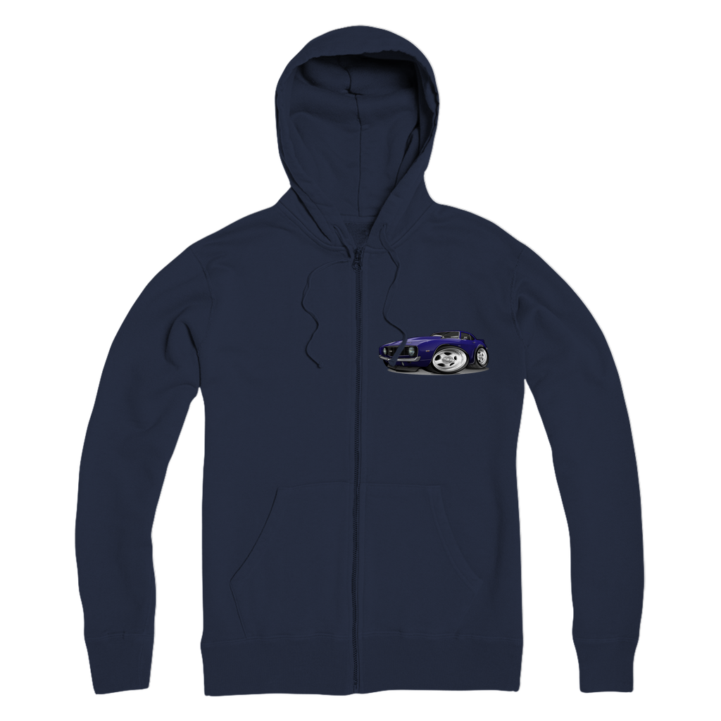 1st Generation Purple Camaro Premium Adult Zip Hoodie