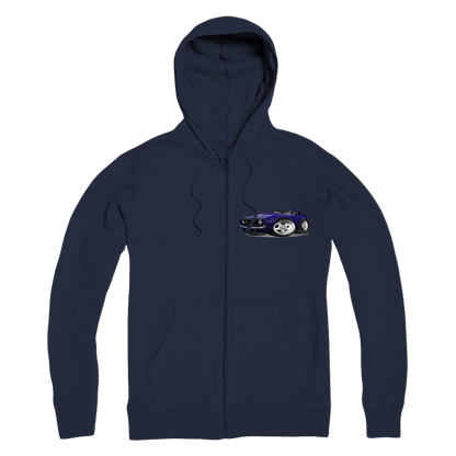 1st Generation Purple Camaro Premium Adult Zip Hoodie