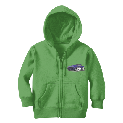 1st Generation Purple Camaro Classic Kids Zip Hoodie