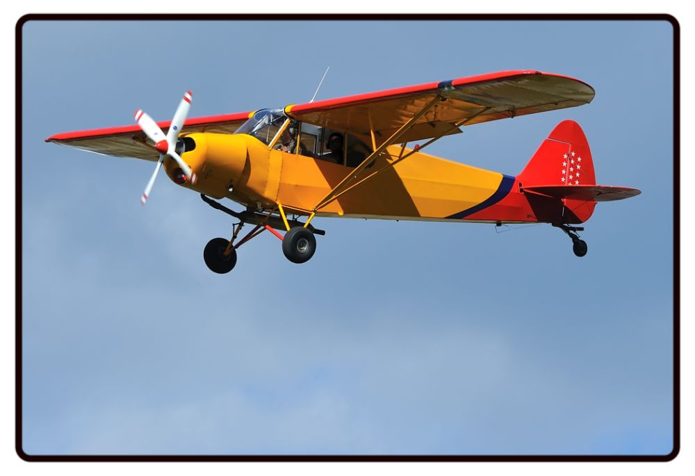 Piper Cub Sky Desk Mat