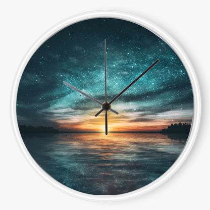 Starry Night Sunset 10 inch wall clock