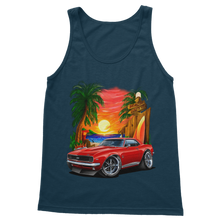 1967 Camaro SS Margaritaville Beach Car Art Classic Adult Vest Top
