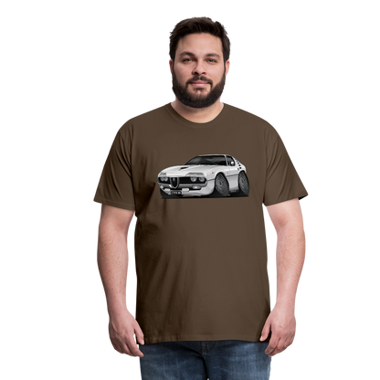 1971 Alfa Romeo Montreal Car Art Men's Premium T-Shirt - noble brown