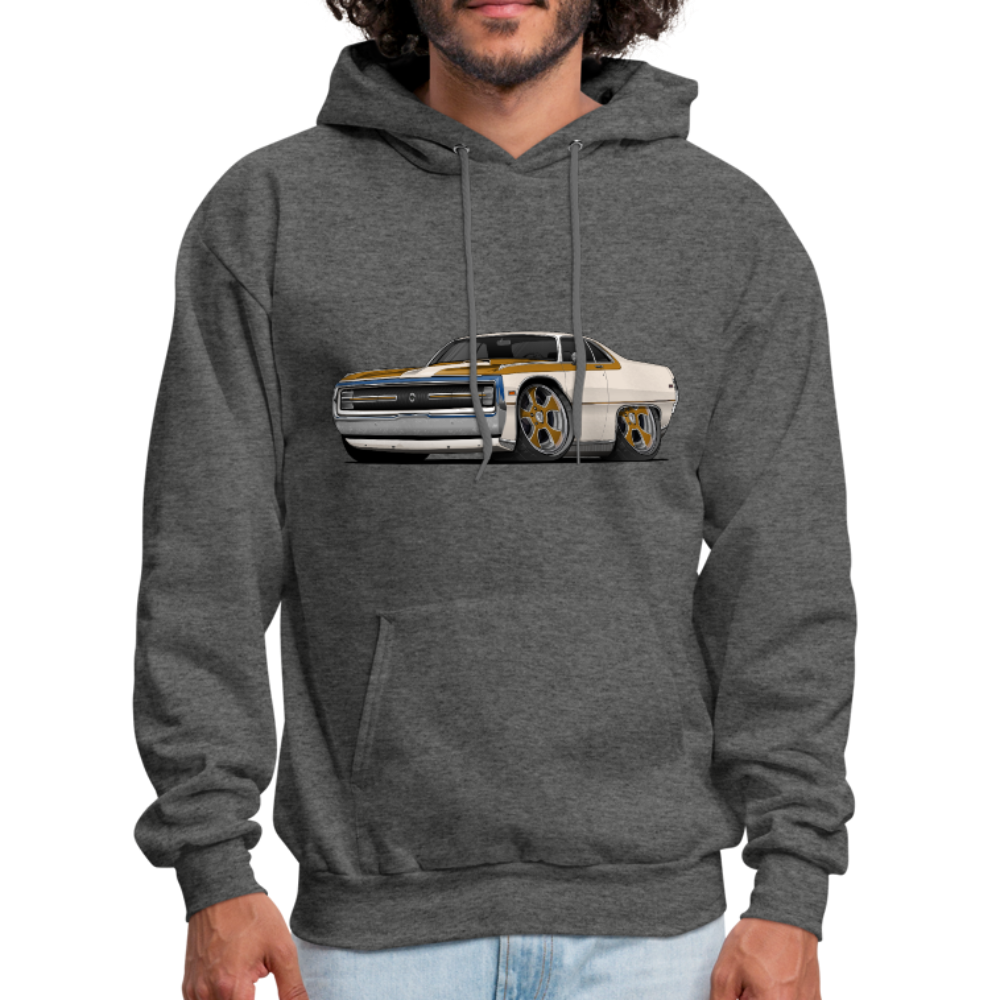 1970 Chrysler 300 Hurst Car Art Men's Hoodie - charcoal gray