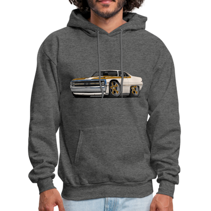 1970 Chrysler 300 Hurst Car Art Men's Hoodie - charcoal gray
