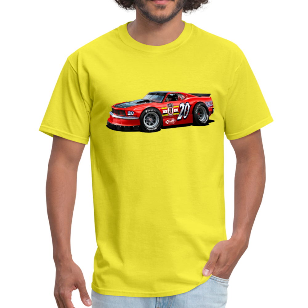 Mustang Race Car Men's T-Shirt - yellow