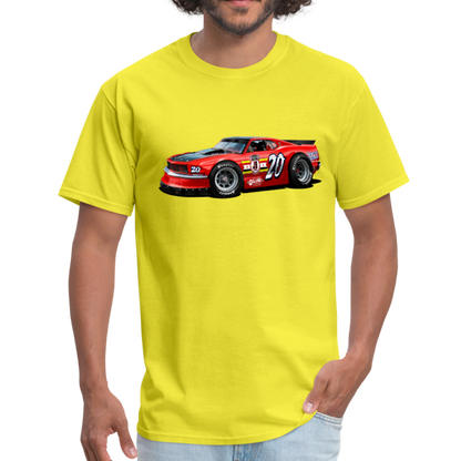 Mustang Race Car Men's T-Shirt - yellow