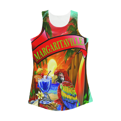 Baby Blue Margaritaville Women Performance Tank Top