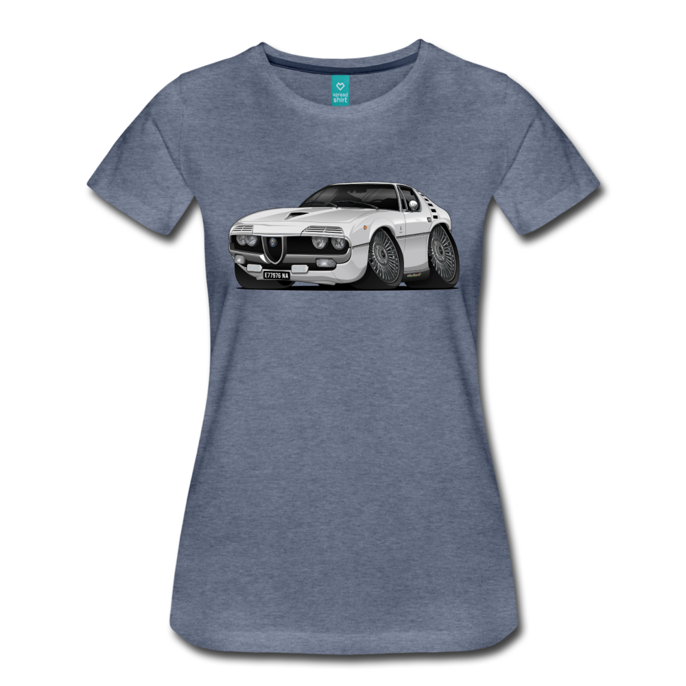 1971 Alfa Romeo Montreal Women’s Premium T-Shirt - heather blue