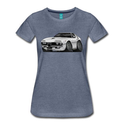 1971 Alfa Romeo Montreal Women’s Premium T-Shirt - heather blue