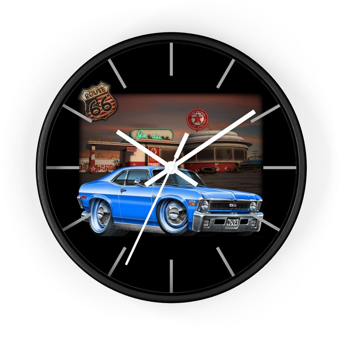 1971 Chevi Nova Texaco Wall clock