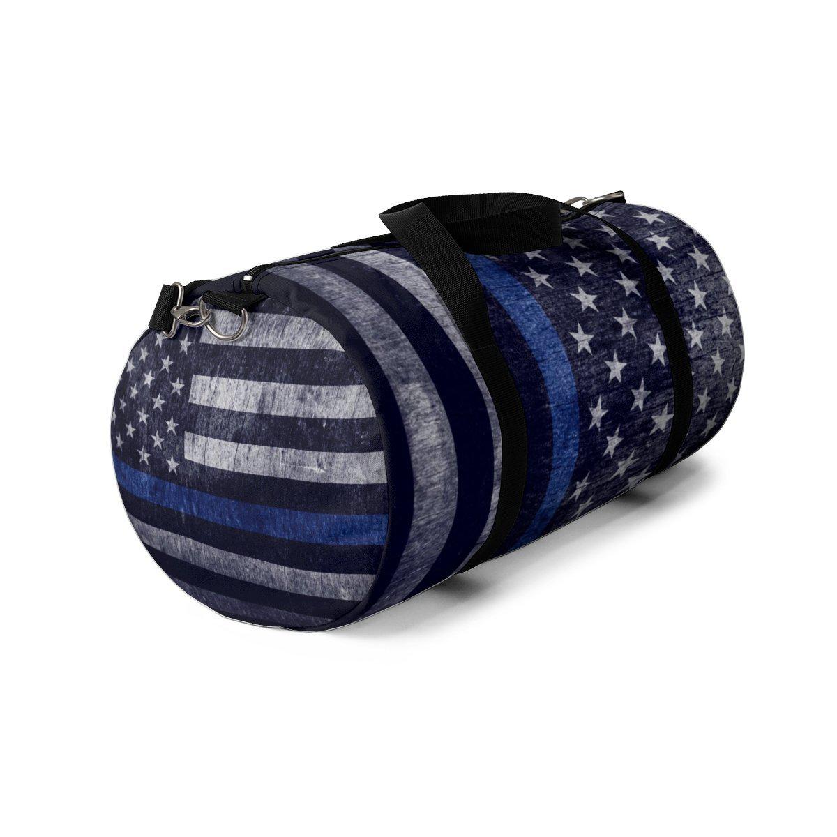 Distressed Thin Blue Line Duffle Bag