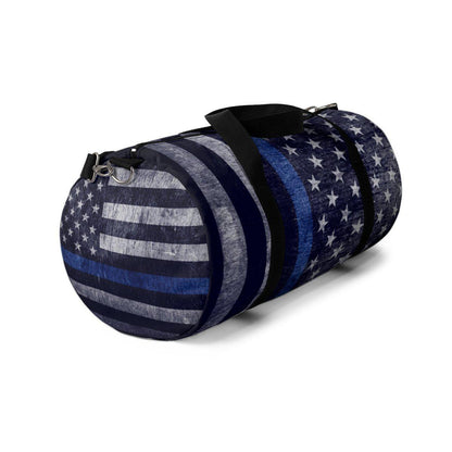 Distressed Thin Blue Line Duffle Bag