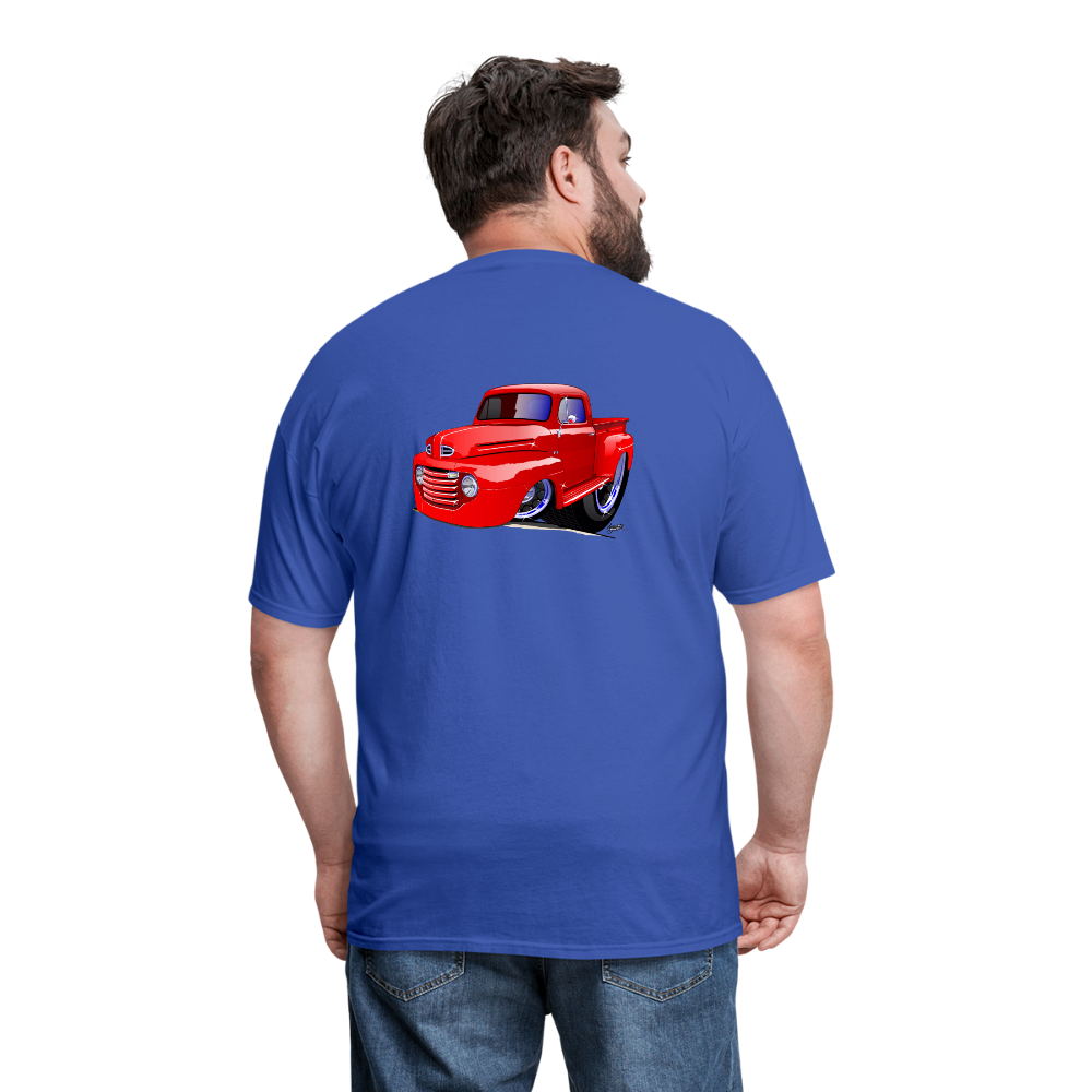 Old Red Truck Version B Men's T-Shirt - royal blue