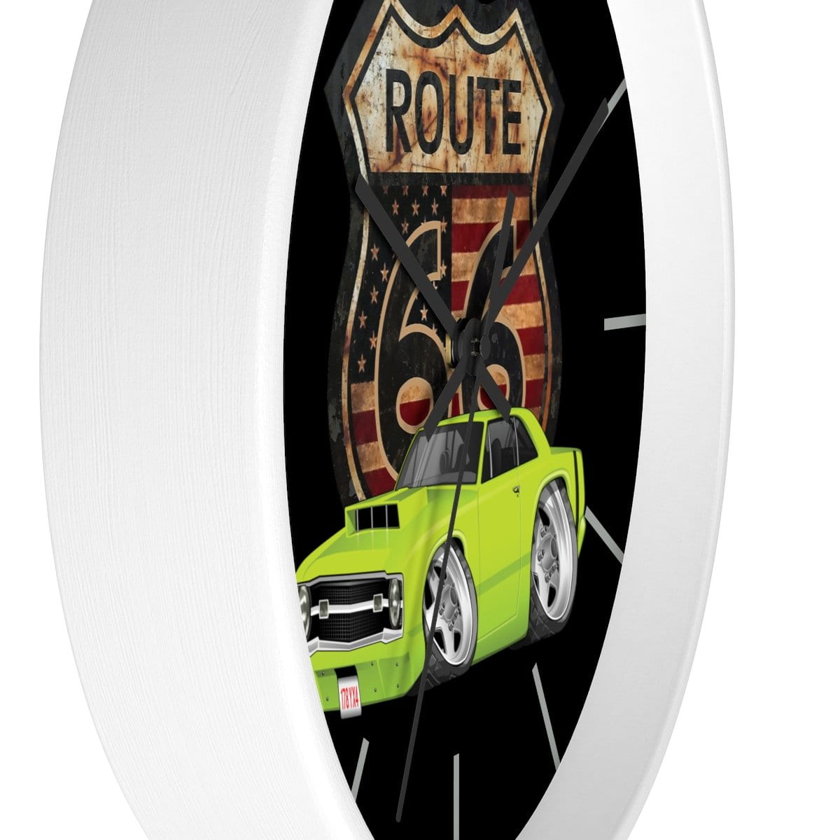 1969 Dart Route 66 Car Art Wall clock