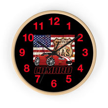 4th Generation Camaro Route 66 American Flag Wall clock