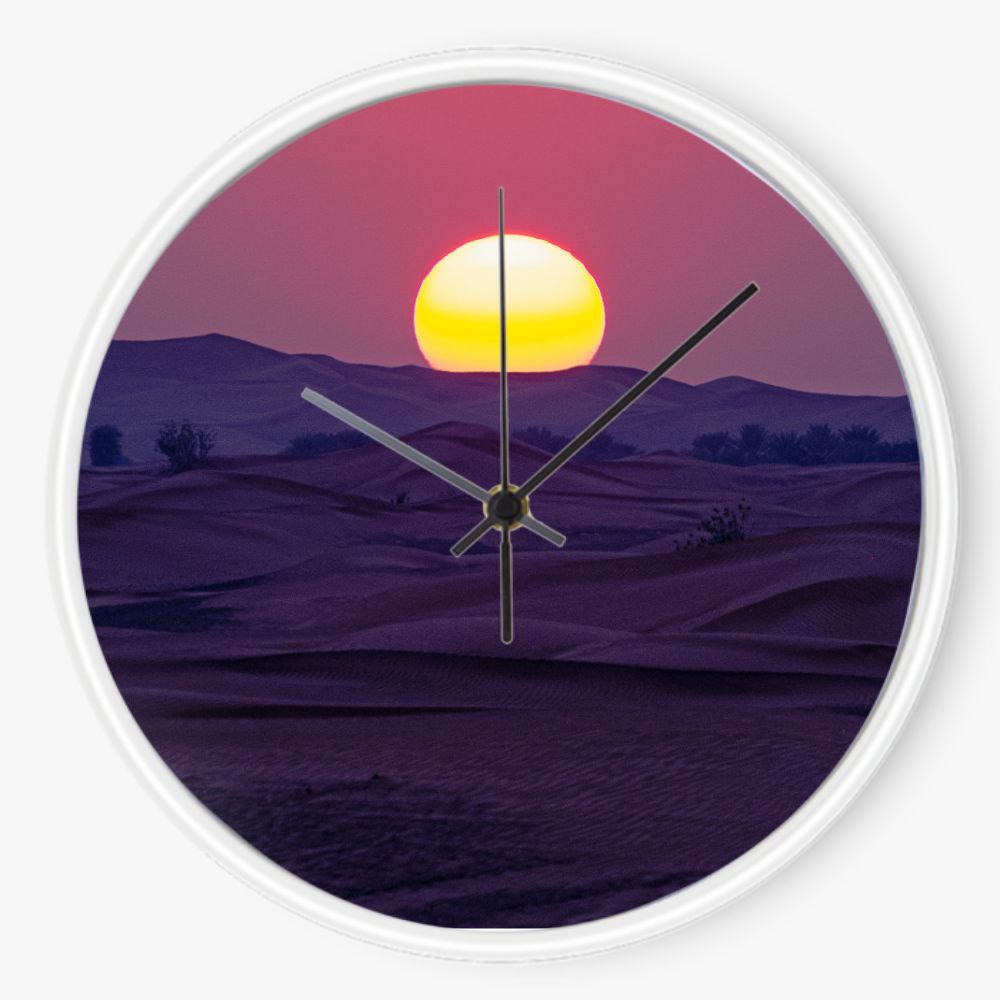 Desert Sunset 10 inch wall clock