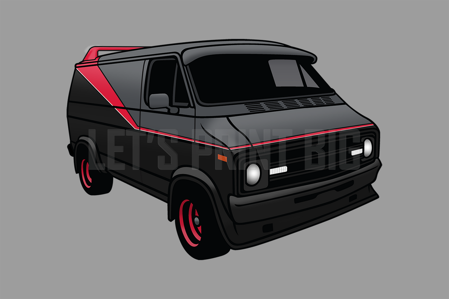 Car Art A Team Van Wall Decal