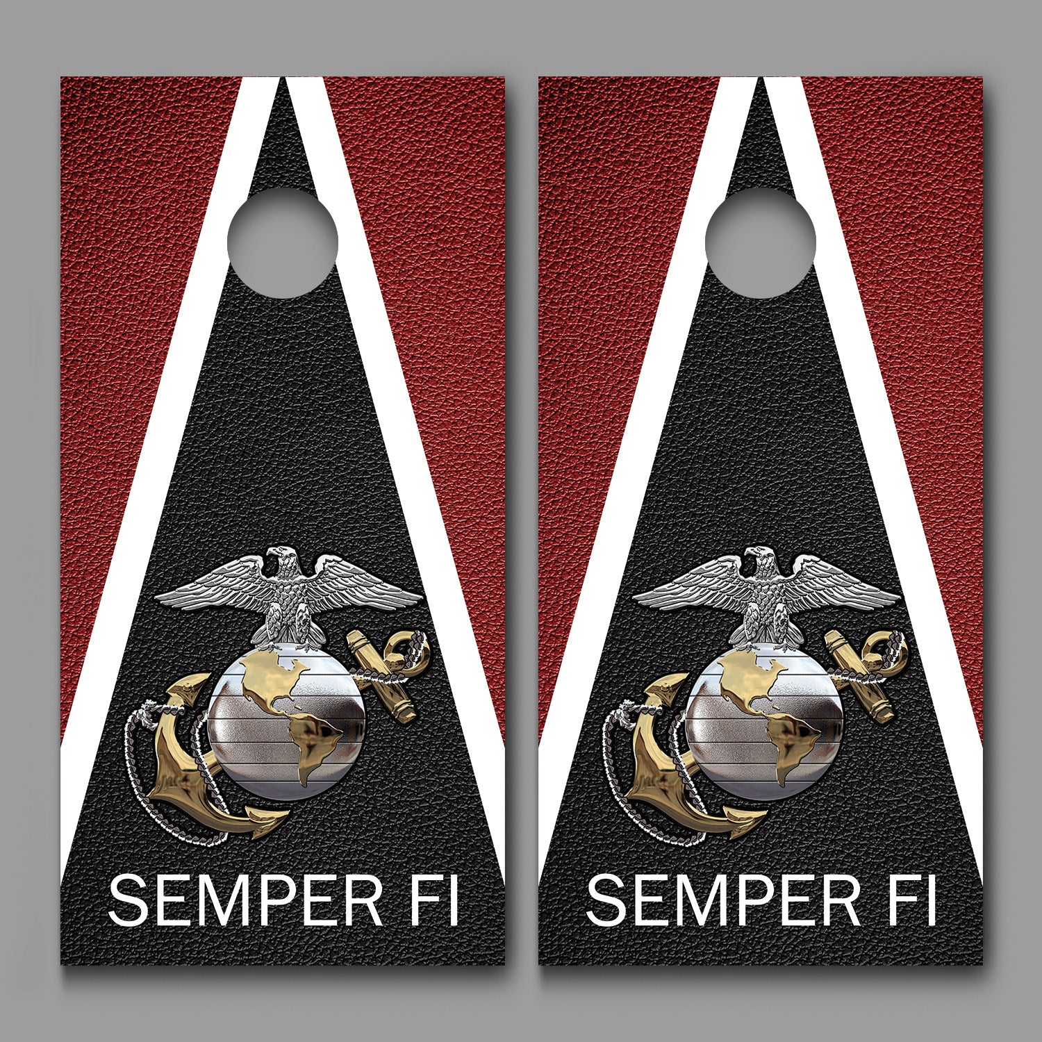 US Marines Semper Fi Marines Cornhole Board Decal Wrap