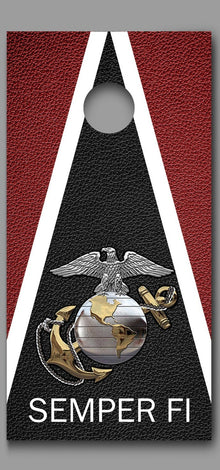 US Marines Semper Fi Marines Cornhole Board Decal Wrap