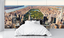 Aerial View Central Park Sunset Wall Mural