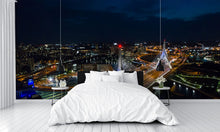 Aerial View Leonard P Zakim Bunker Hill Bridge Wall Mural