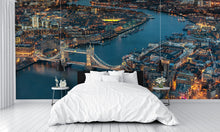 Aerial View London Evening Wall Mural