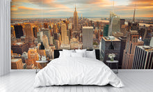 Aerial View New York City Skyscrapers Wall Mural