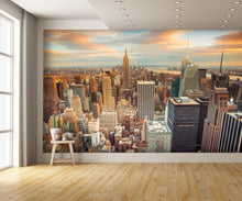 Aerial View New York City Skyscrapers Wall Mural