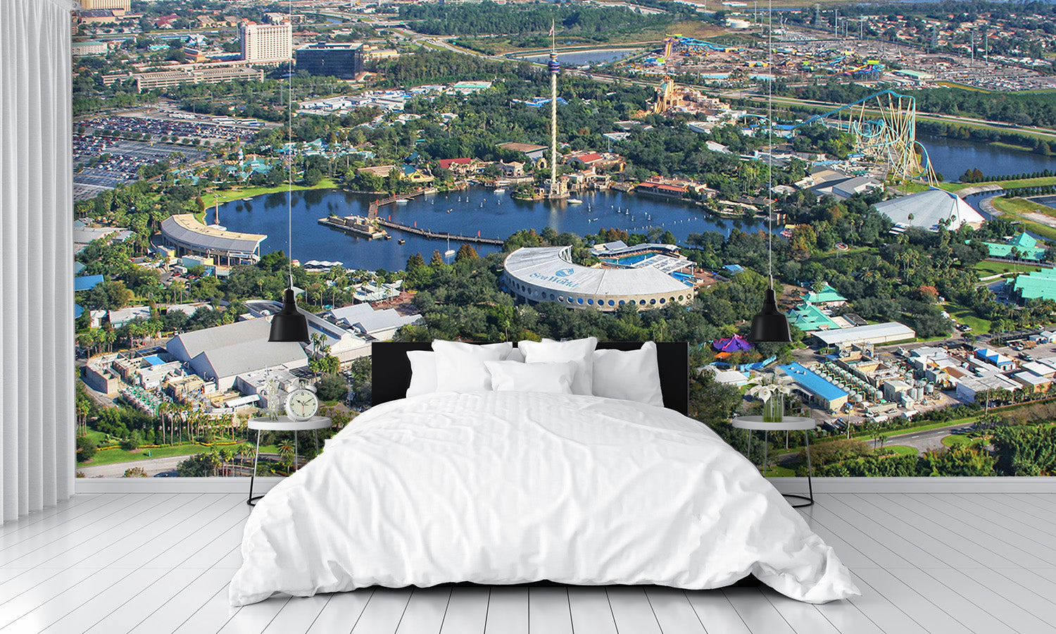 Aerial View SeaWorld Orlando Florida Wall Mural