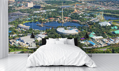 Aerial View SeaWorld Orlando Florida Wall Mural