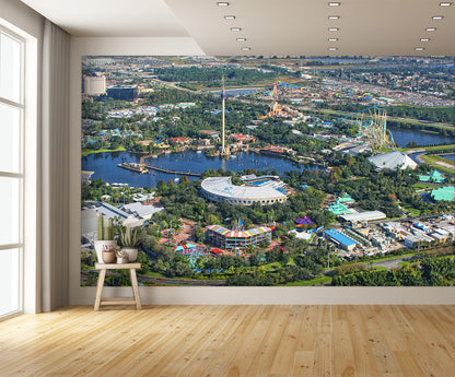 Aerial View SeaWorld Orlando Florida Wall Mural