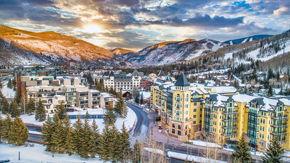 Aerial View Vail Colorado Wall Mural
