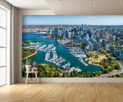 Aerial View Vancouver BC British Wall Mural
