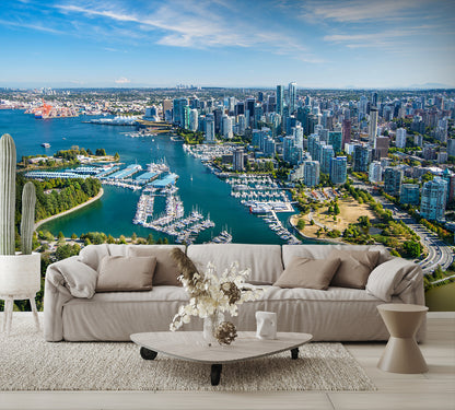 Aerial View Vancouver BC British Wall Mural