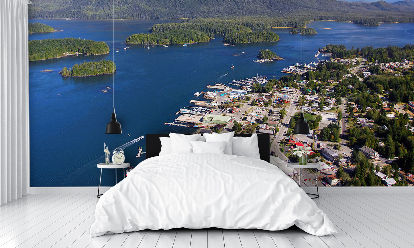 Aerial View Tofino BC Canada Wall Mural