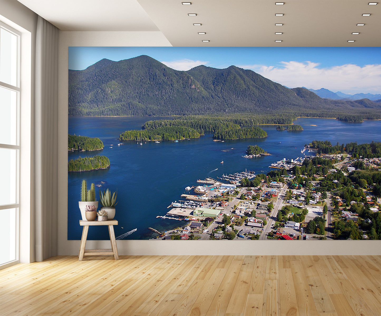 Aerial View Tofino BC Canada Wall Mural