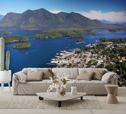 Aerial View Tofino BC Canada Wall Mural