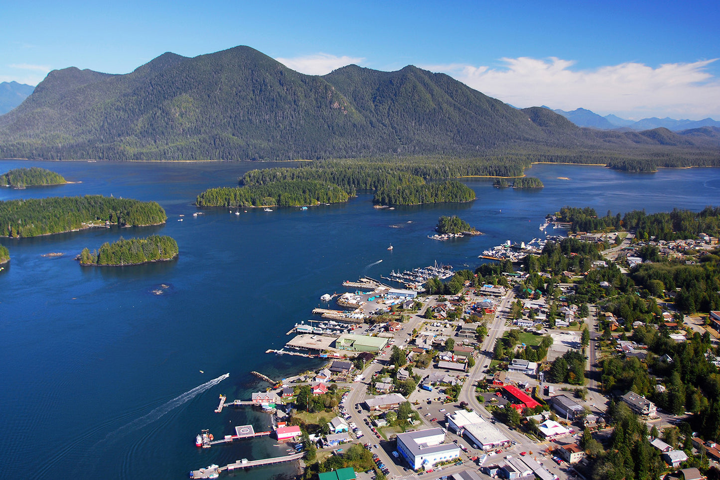 Aerial View Tofino BC Canada Wall Mural