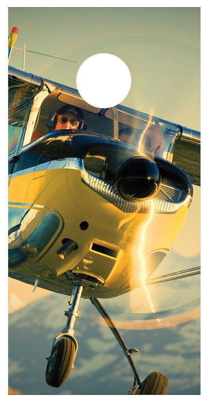 Aviation Airplane Flying Cessna Corn hole wrap Board Decal