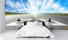 Airport Runway 28 Cirrus Clouds Wall Mural