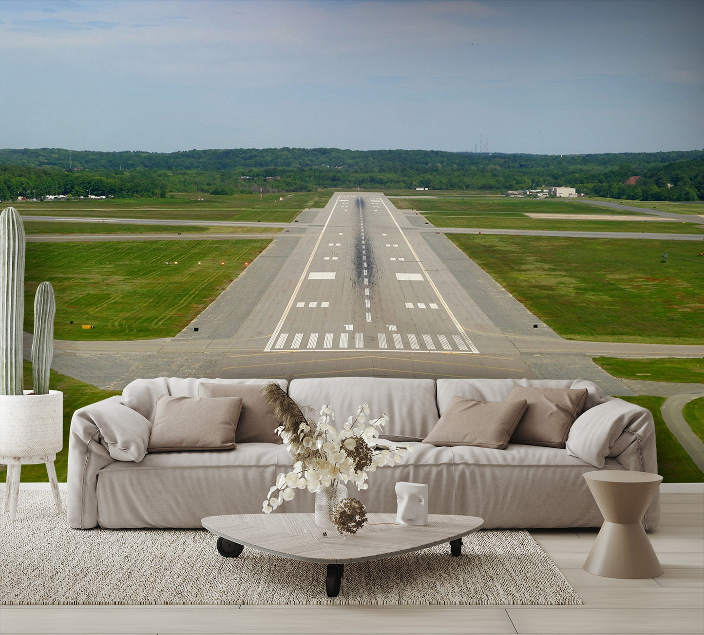 Airport Runway Wall Mural