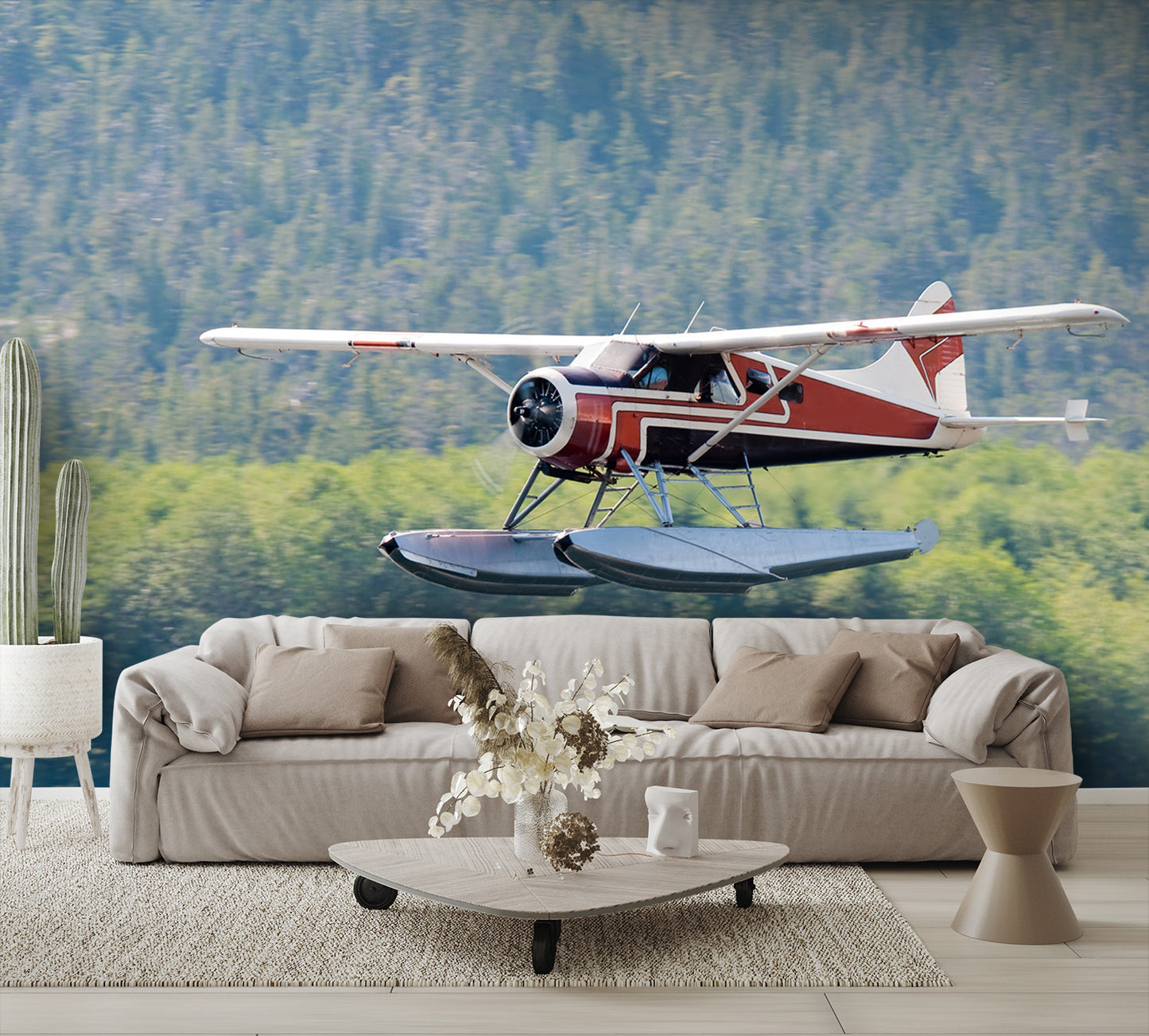 Alaska Bush Plane Floats Wall Mural