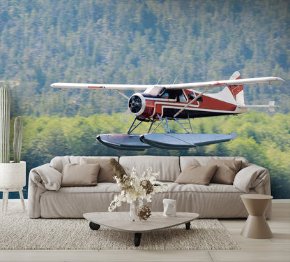 Alaska Bush Plane Floats Wall Mural