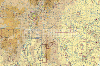 Aeronautical Chart Albuquerque Wall Mural