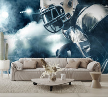 American Football Sportsman Running in Action Wall Mural