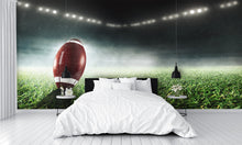 American Football is on Stadium Wall Mural