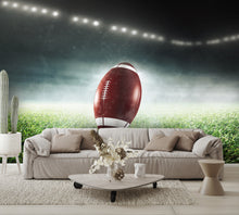 American Football is on Stadium Wall Mural